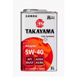 Масло моторное TAKAYAMA Adaptec 5W-40 A3/B4 SN/CF 1л