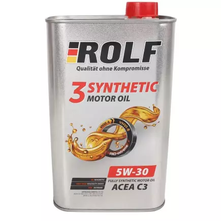 Масло моторное ROLF 3-SYNTHETIC 5W-30 ACEA C3 1л Масло моторное ROLF 3-SYNTHETIC 5W-30 ACEA C3 1л