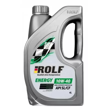 Масло моторное ROLF Energy SAE 10W-40 API SL/CF пластик 4л Масло моторное ROLF Energy SAE 10W-40 API SL/CF пластик 4л