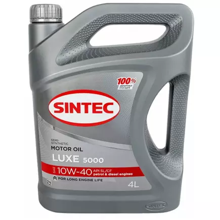 Масло моторное Sintec Luxe 5000 10W-40 4л Масло моторное Sintec Luxe 5000 10W-40 4л