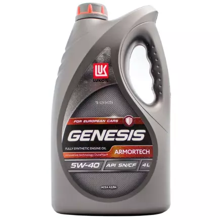 Масло моторное ЛУКОЙЛ GENESIS ARMORTECH SAE 5W-40 API SN/CF 4л Масло моторное ЛУКОЙЛ GENESIS ARMORTECH SAE 5W-40 API SN/CF 4л