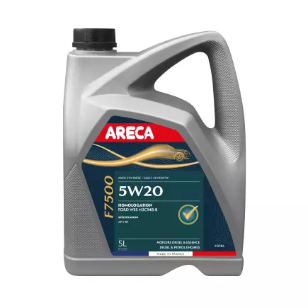 Масло моторное ARECA F 7500 5W20 ECO BOOST (5 л) SN Масло моторное ARECA F 7500 5W20 ECO BOOST (5 л) SN